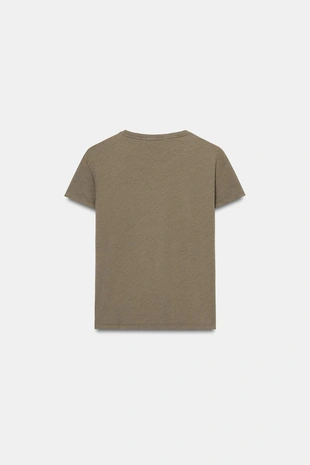 Футболка с разрезами и короткими рукавами- Заказать в России