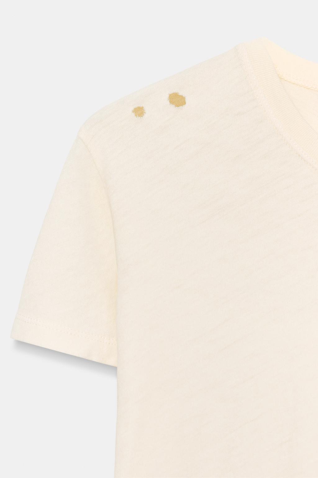 ФУТБОЛКА С РАЗРЕЗАМИ И КОРОТКИМИ РУКАВАМИ