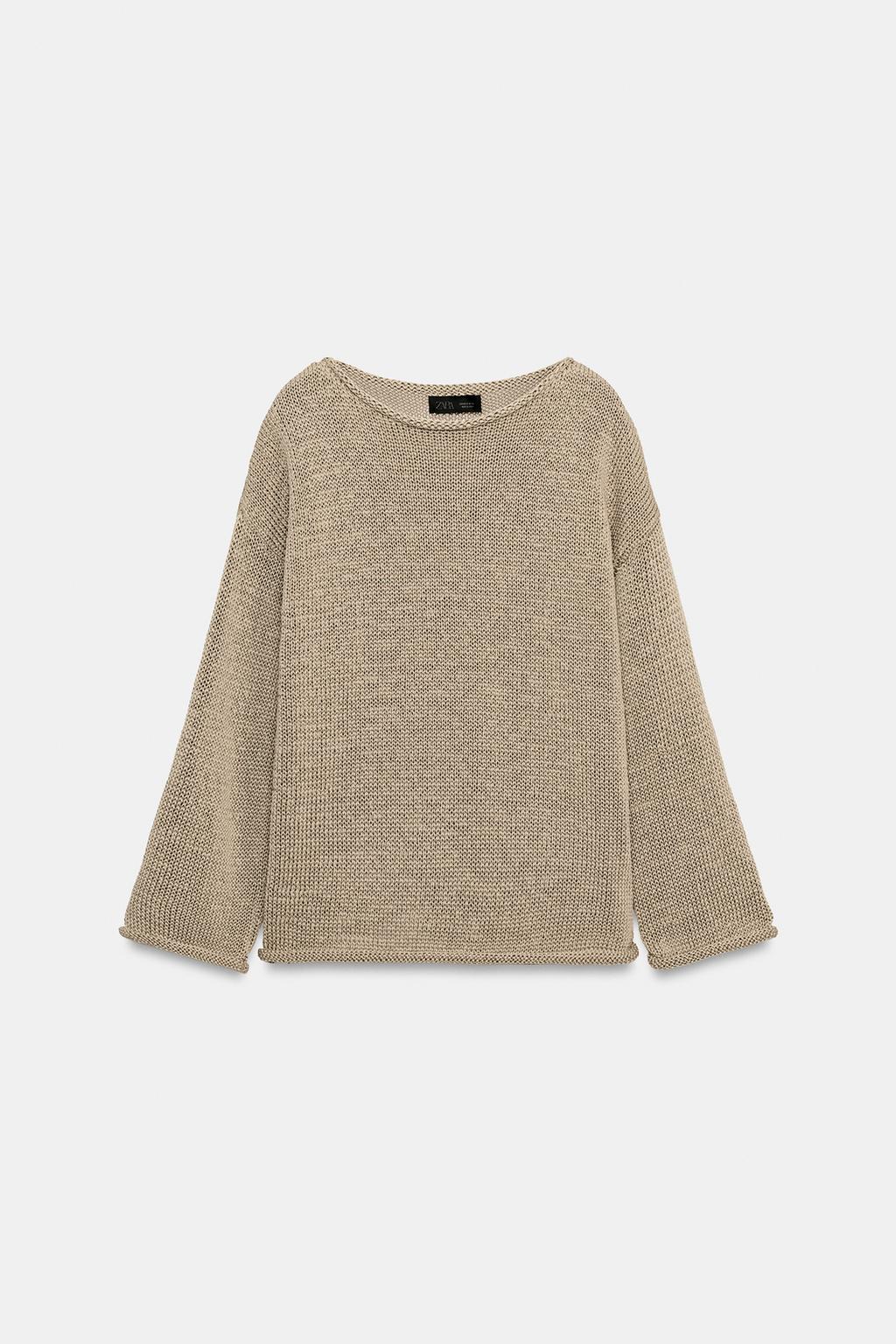 СВИТЕР С ВЫРЕЗОМ ЛОДОЧКОЙ