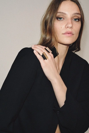 Набор комбинированных металлических колец- Заказать в России