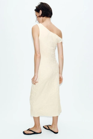 Жаккардовое платье со складками- Заказать в России