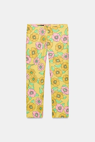 Брюки капри с цветочным принтом- Заказать в России