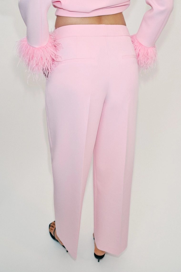 Брюки с низкой талией прямого кроя