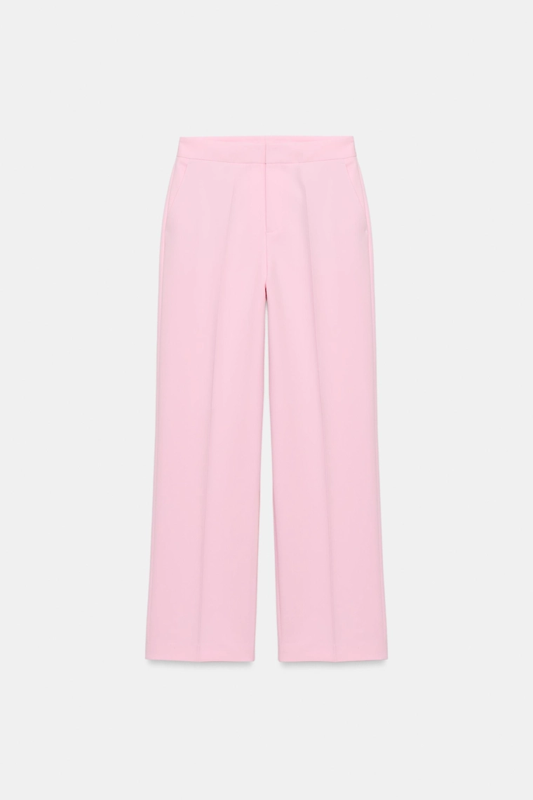 Брюки с низкой талией прямого кроя