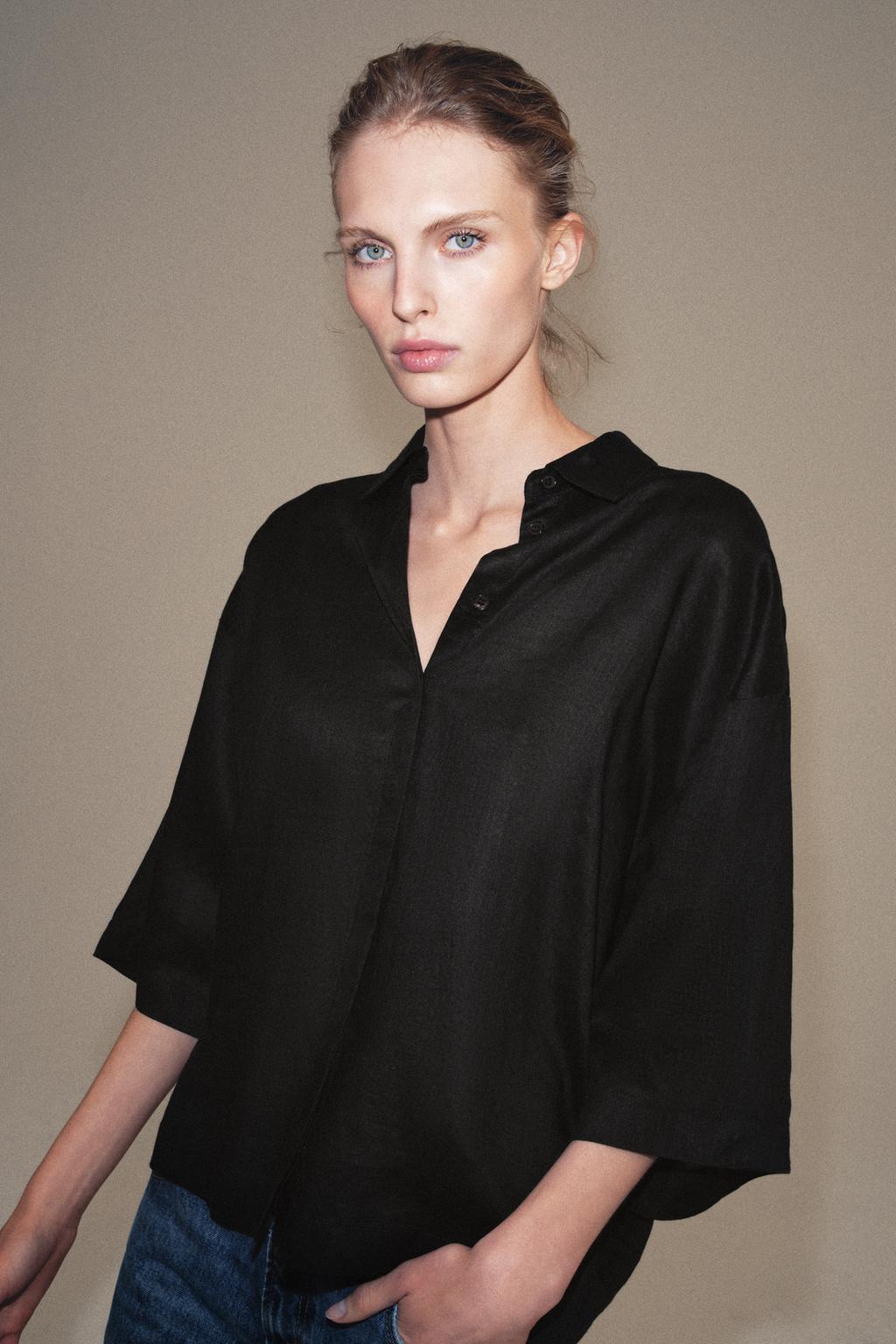 СТРУЯЩАЯСЯ РУБАШКА ОВЕРСАЙЗ — ZW COLLECTION