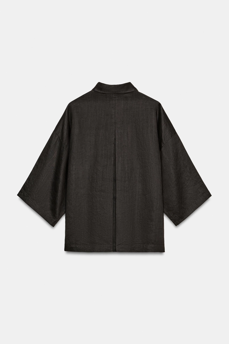 Рубашка свободного кроя коллекции zara woman