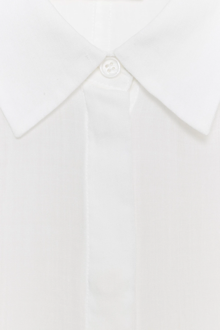 Широкая рубашка Zara «ZW» из потрясающего материала