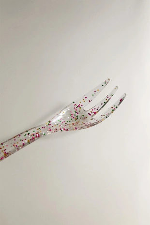 Детская вилка с блестками tritan™- Заказать в России