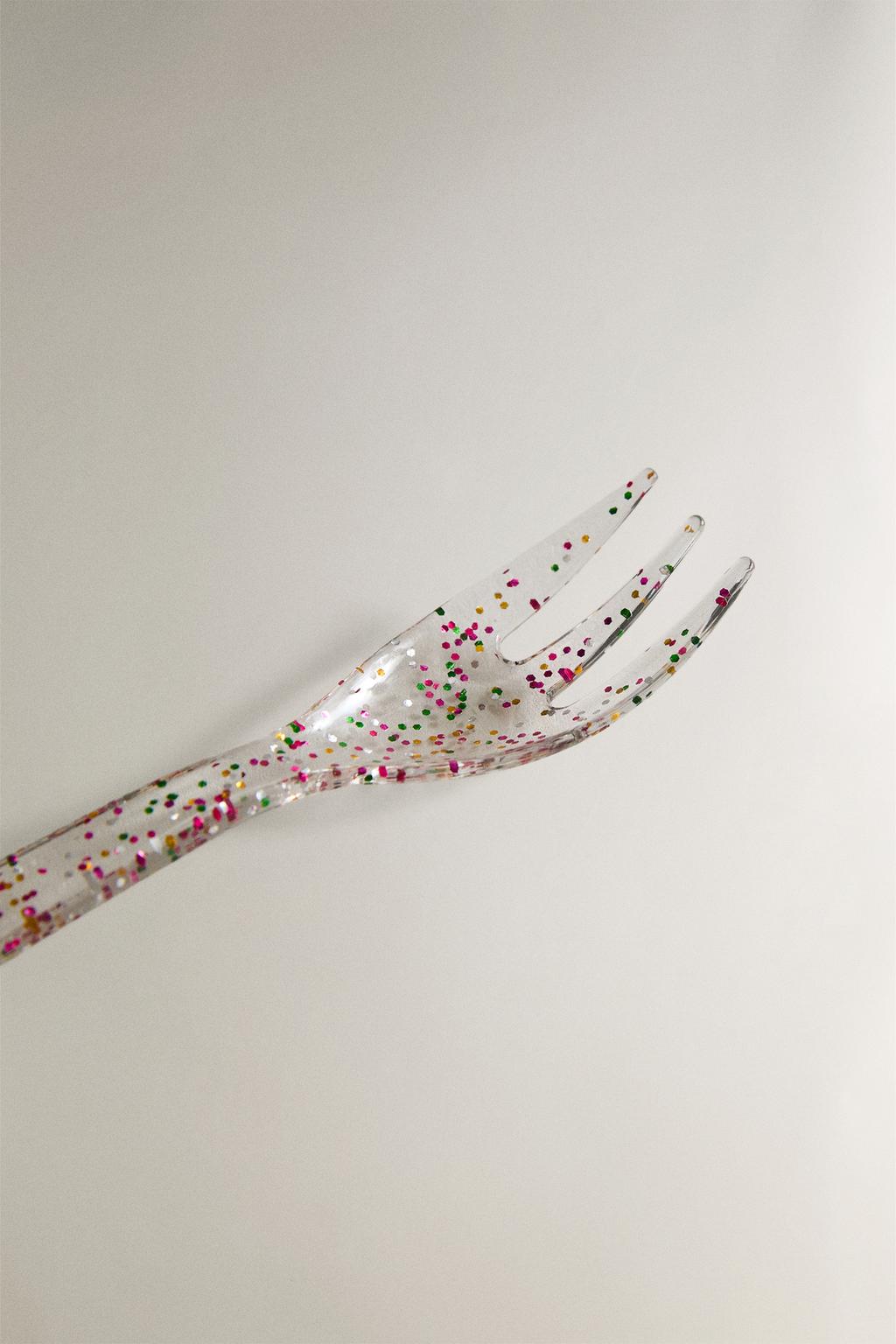 Детская вилка с блестками tritan™