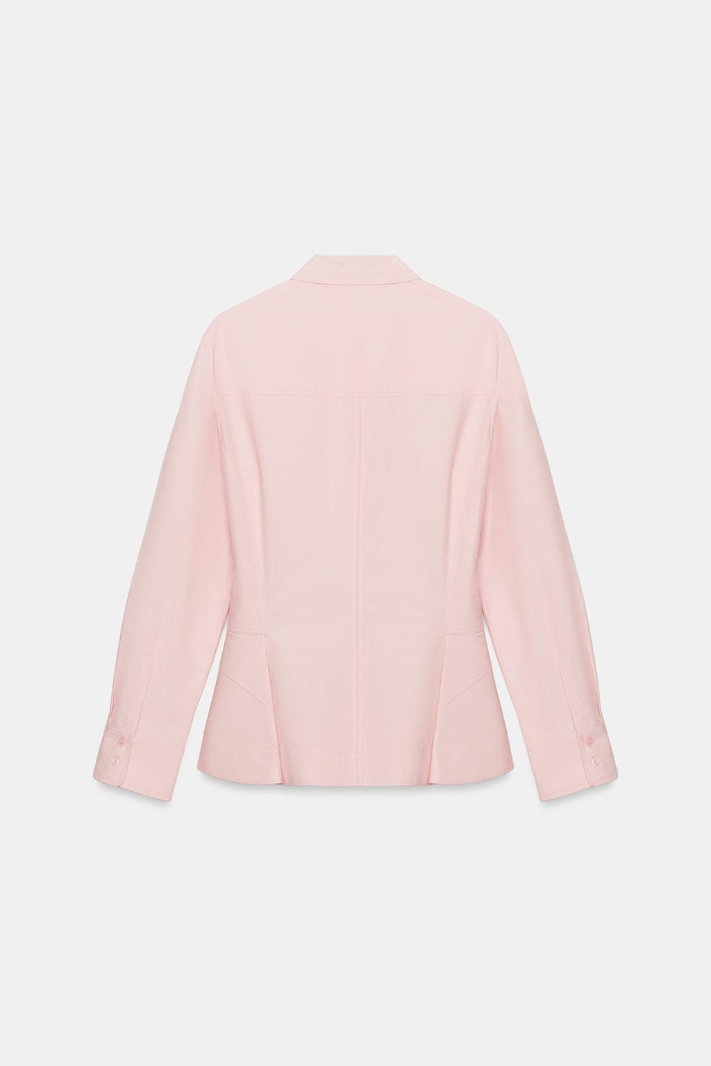 РУБАШКА ИЗ ПОПЛИНА С БАСКОЙ — ZW COLLECTION