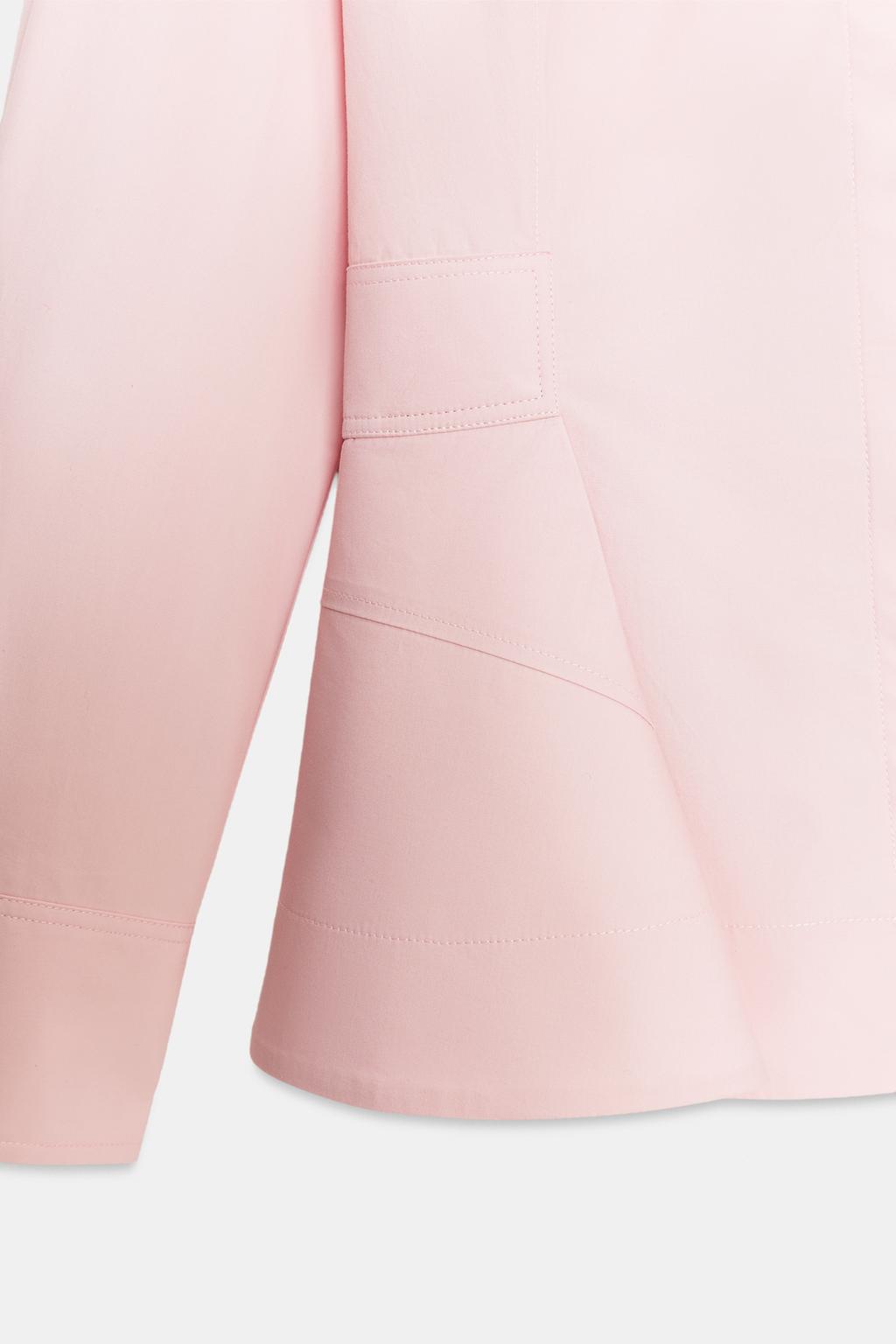 РУБАШКА ИЗ ПОПЛИНА С БАСКОЙ — ZW COLLECTION