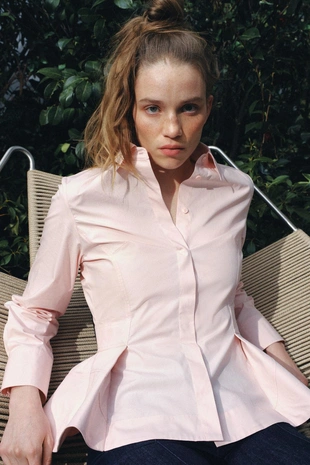 Рубашка из поплина с баской — Zw Collection- Заказать в России