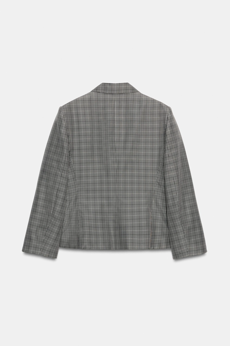 Шерстяной жакет Zara «ZW» check