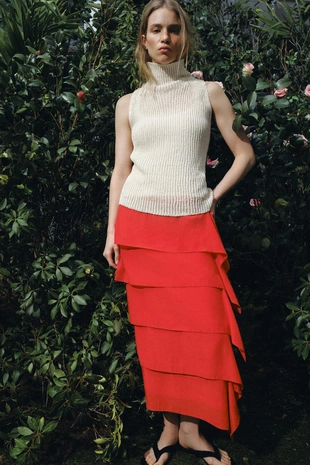 Юбка миди с воланами — Zw Collection- Заказать в России