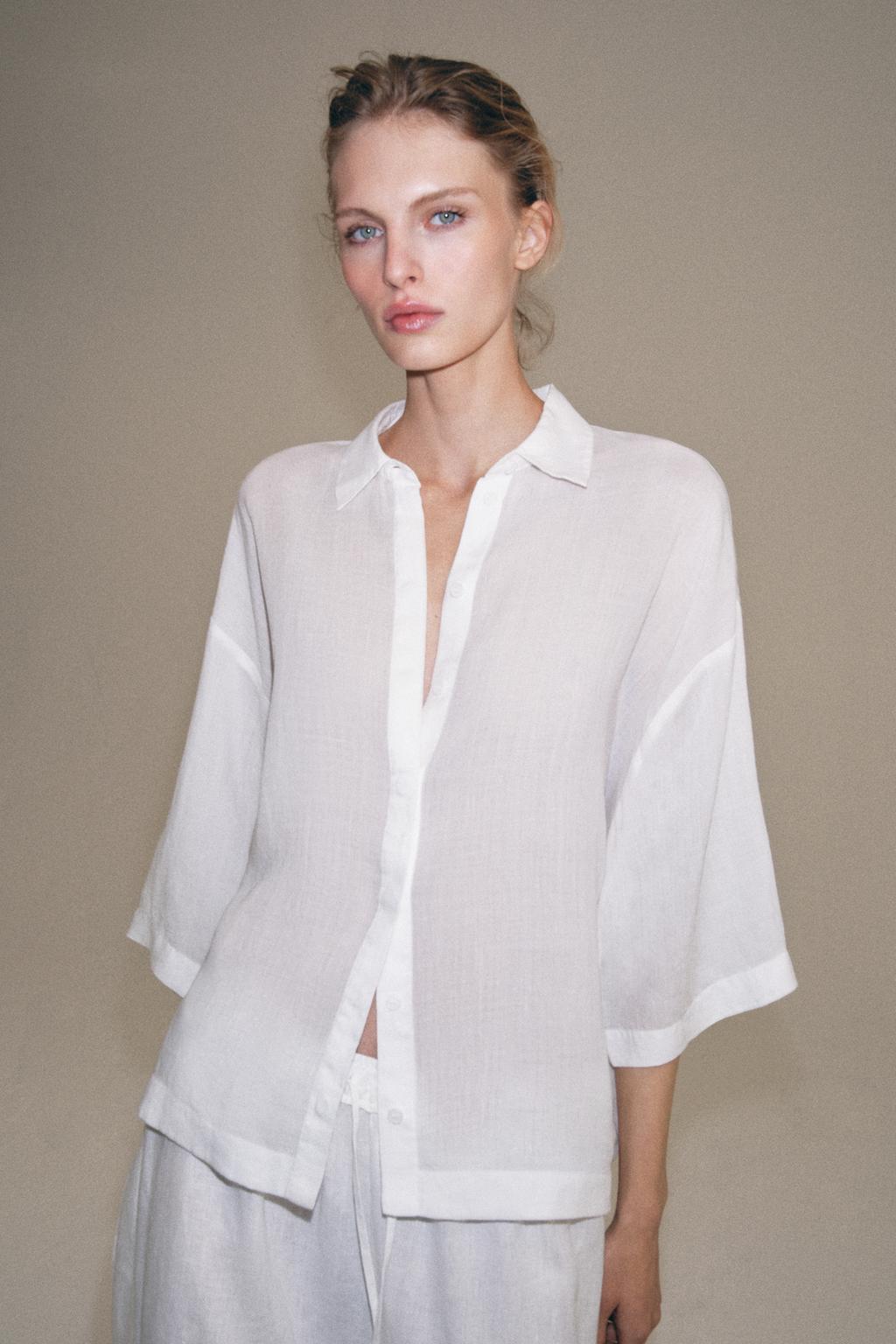 БРЮКИ ИЗ ЛЬНА С РАЗРЕЗАМИ — ZW COLLECTION