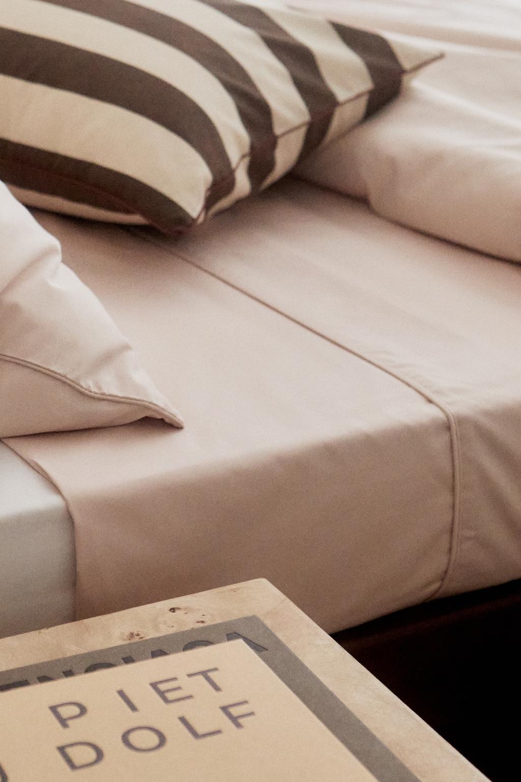 Простынь из перкаля (300 нитей), цвет розовый