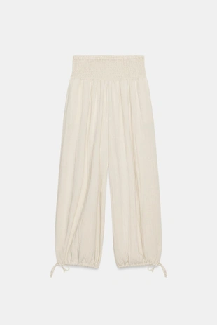 Брюки с эластичной талией- Заказать в России