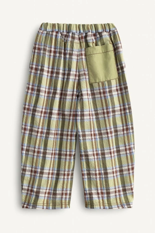 Брюки в клетку limited edition с контрастным карманом- Заказать в России
