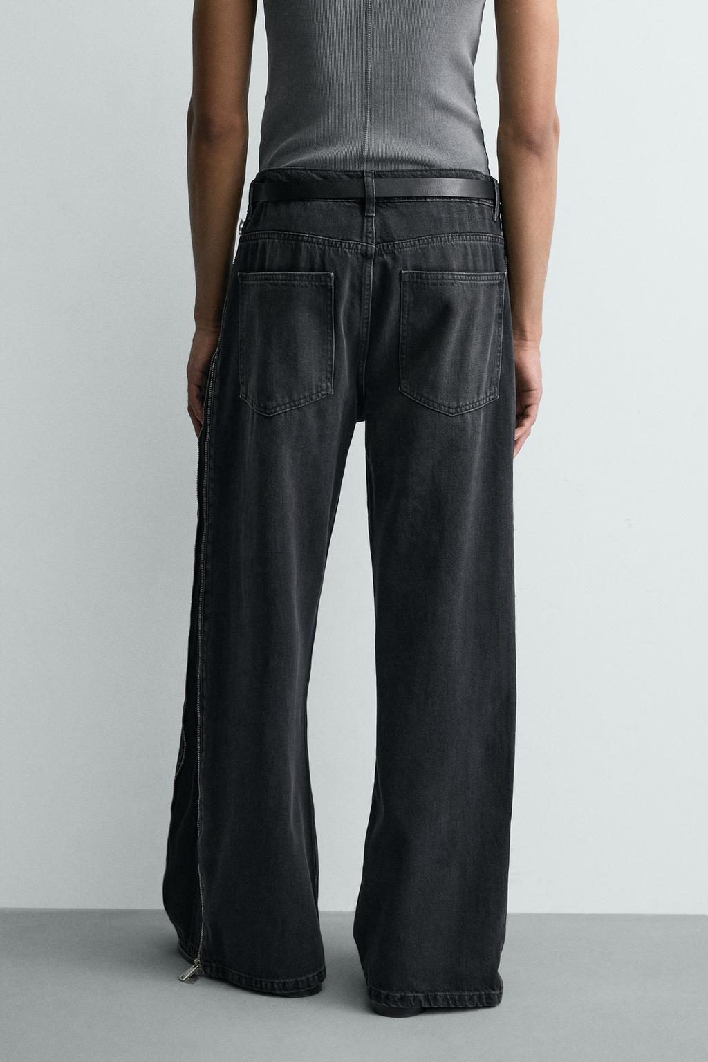 ДЖИНСЫ FLARED С МОЛНИЯМИ