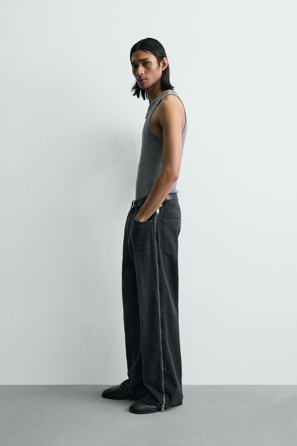 ДЖИНСЫ FLARED С МОЛНИЯМИ