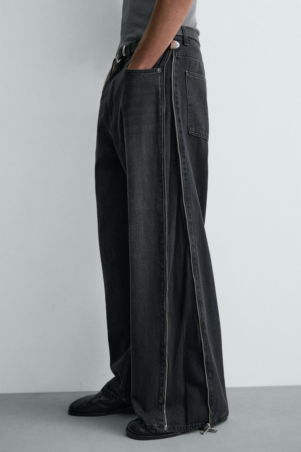 ДЖИНСЫ FLARED С МОЛНИЯМИ