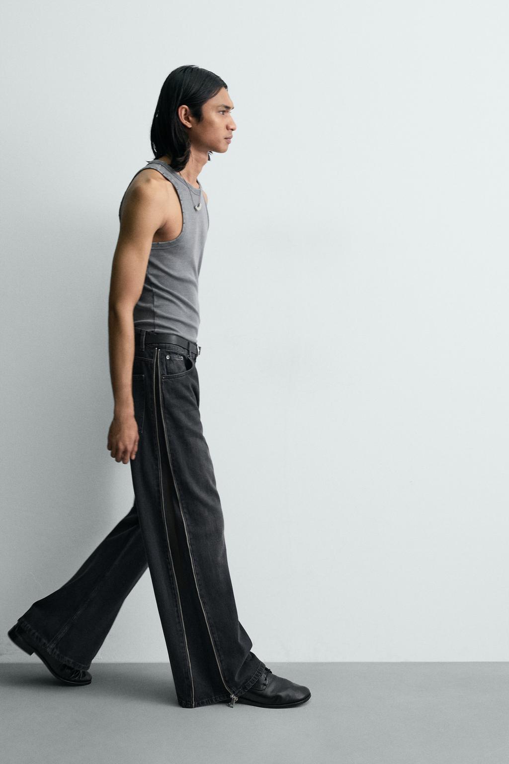 ДЖИНСЫ FLARED С МОЛНИЯМИ