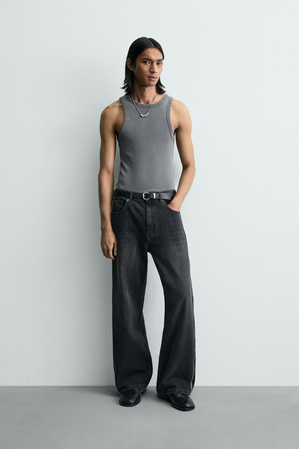 ДЖИНСЫ FLARED С МОЛНИЯМИ