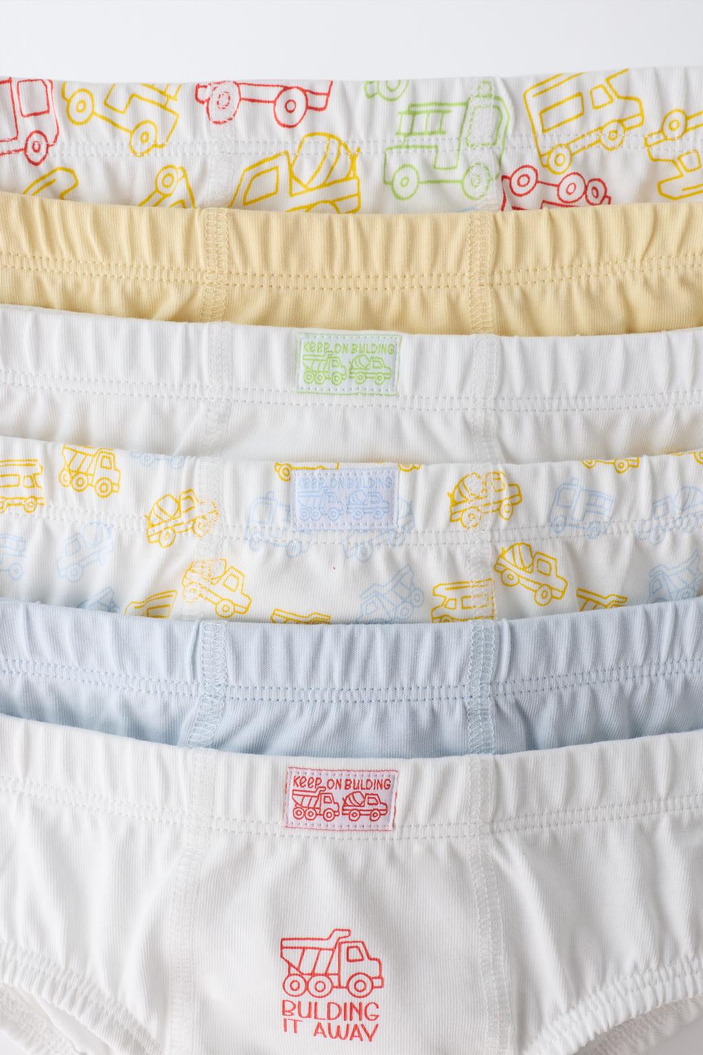 1,5-6 ЛЕТ/ НАБОР ИЗ ШЕСТИ ТРУСОВ «ТРАНСПОРТ»