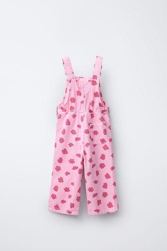 ДЛИННЫЙ КОМБИНЕЗОН ИЗ САРЖИ С ЦВЕТОЧНЫМ ПРИНТОМ