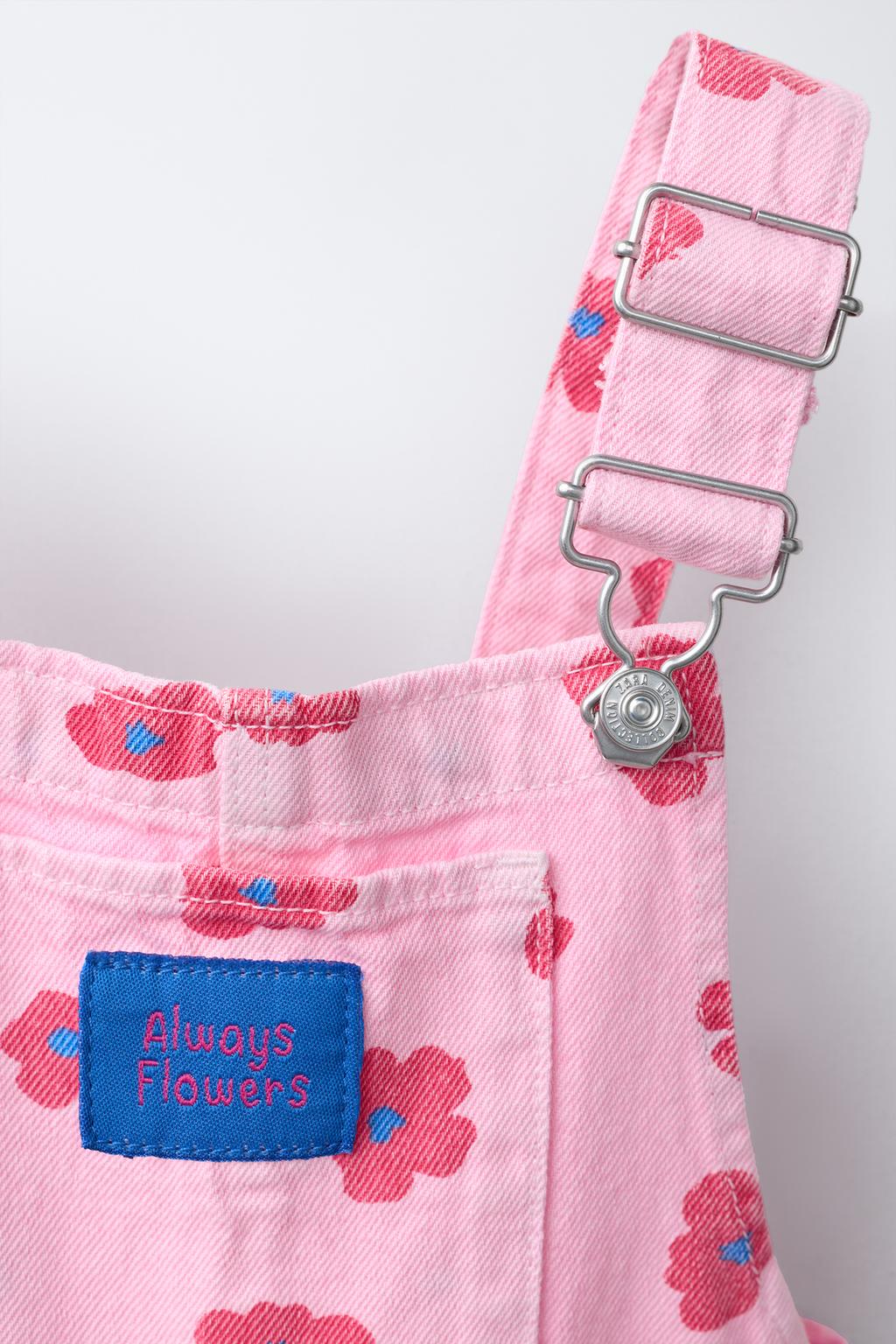 ДЛИННЫЙ КОМБИНЕЗОН ИЗ САРЖИ С ЦВЕТОЧНЫМ ПРИНТОМ