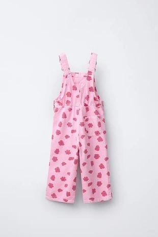 Длинный комбинезон из саржи с цветочным принтом- Заказать в России