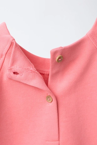 Короткий комбинезон из футера