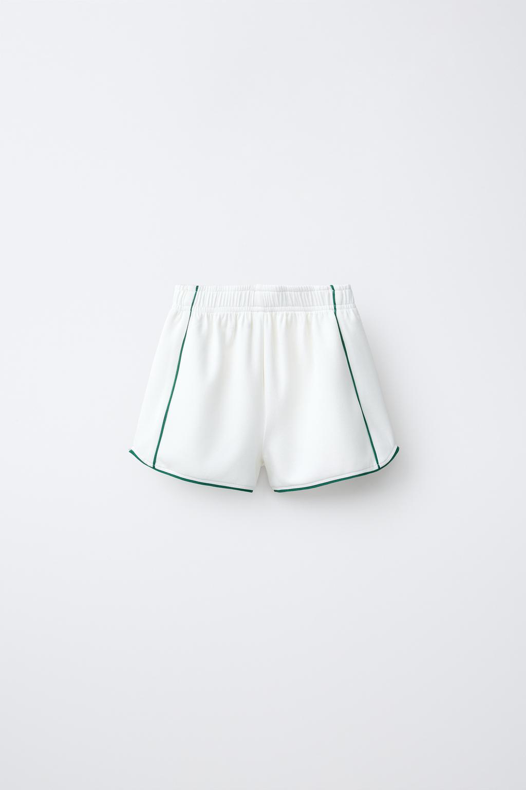 ШОРТЫ-БЕРМУДЫ В РУБЧИК С КОНТРАСТНЫМИ ДЕТАЛЯМИ