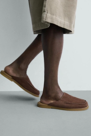 Кожаные сабо- Заказать в России