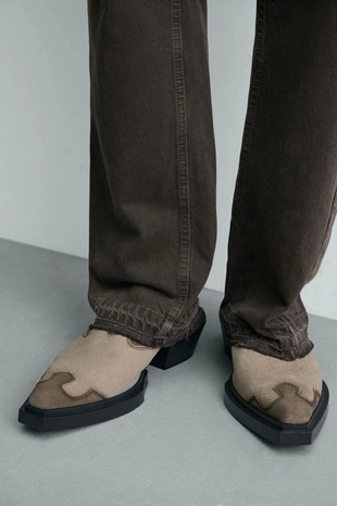 Кожаные сабо- Заказать в России