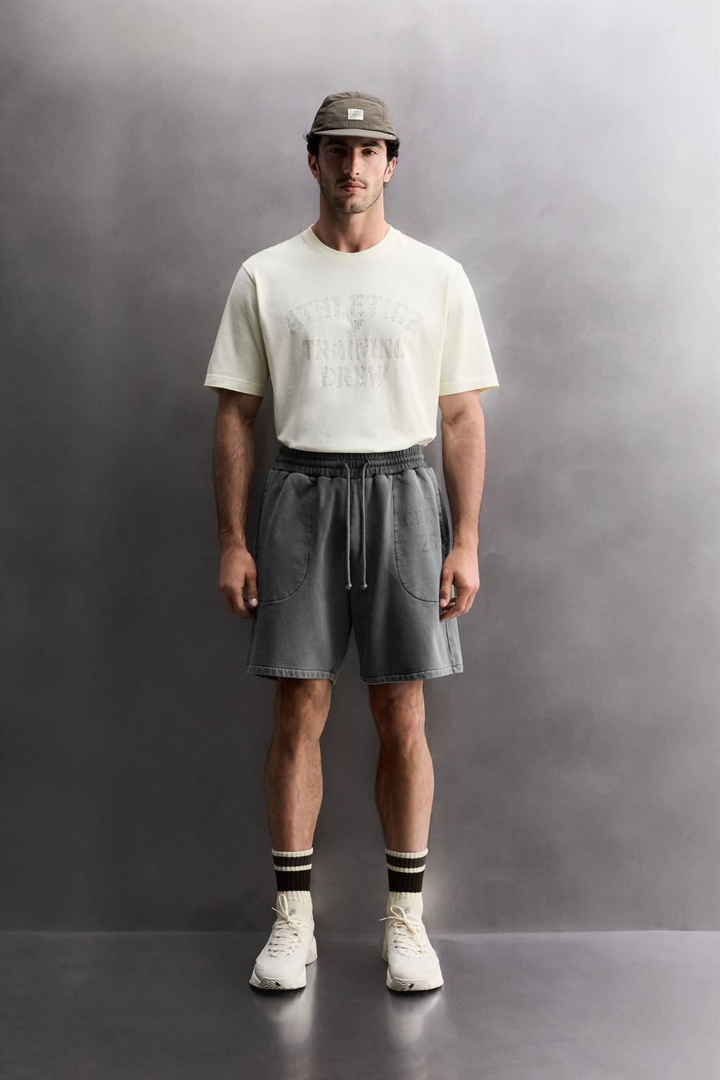 ДЖОГГЕРЫ-ШОРТЫ С ЭФФЕКТОМ ПОТЕРТОСТИ TRAINING