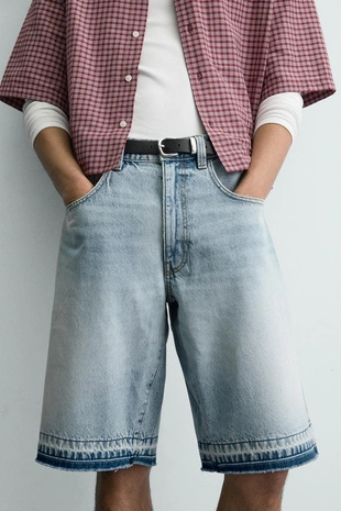 Джинсовые шорты Relaxed Fit- Заказать в России