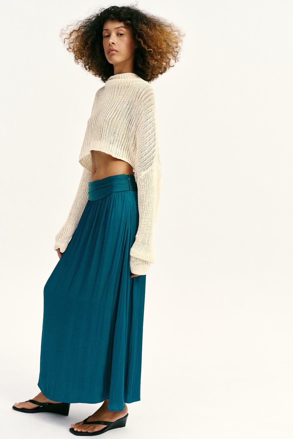 АТЛАСНАЯ ЮБКА МИДИ