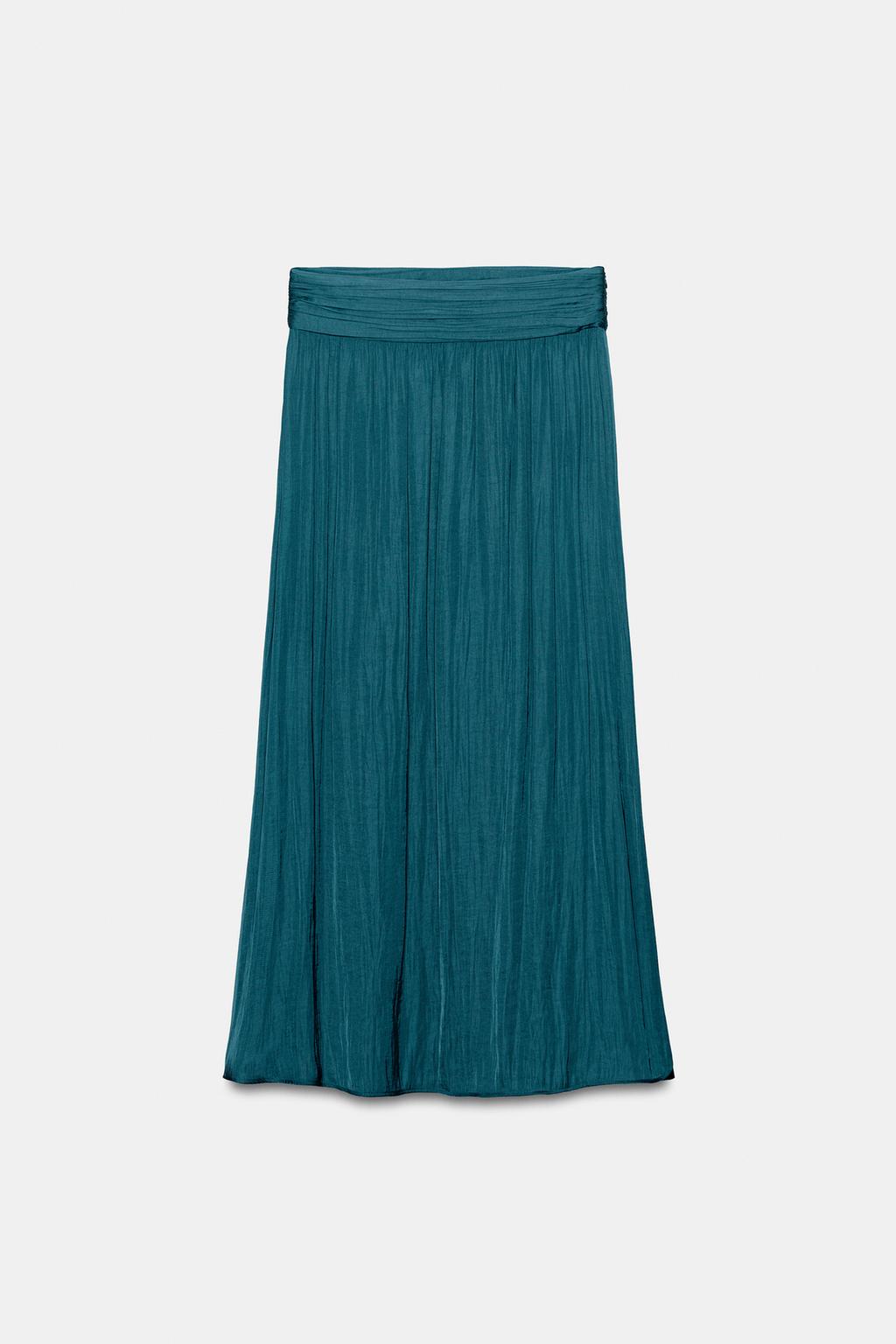 АТЛАСНАЯ ЮБКА МИДИ