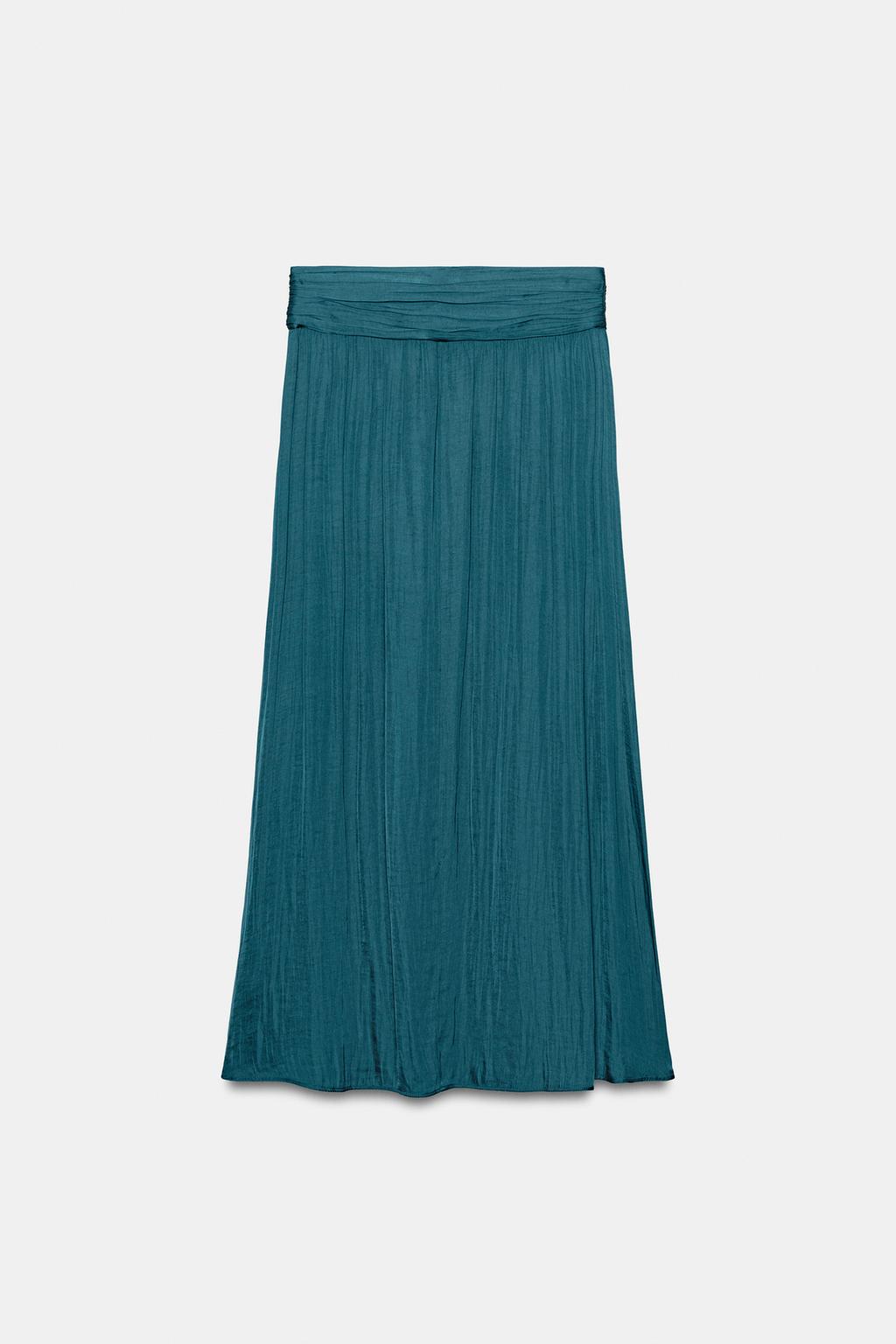 АТЛАСНАЯ ЮБКА МИДИ