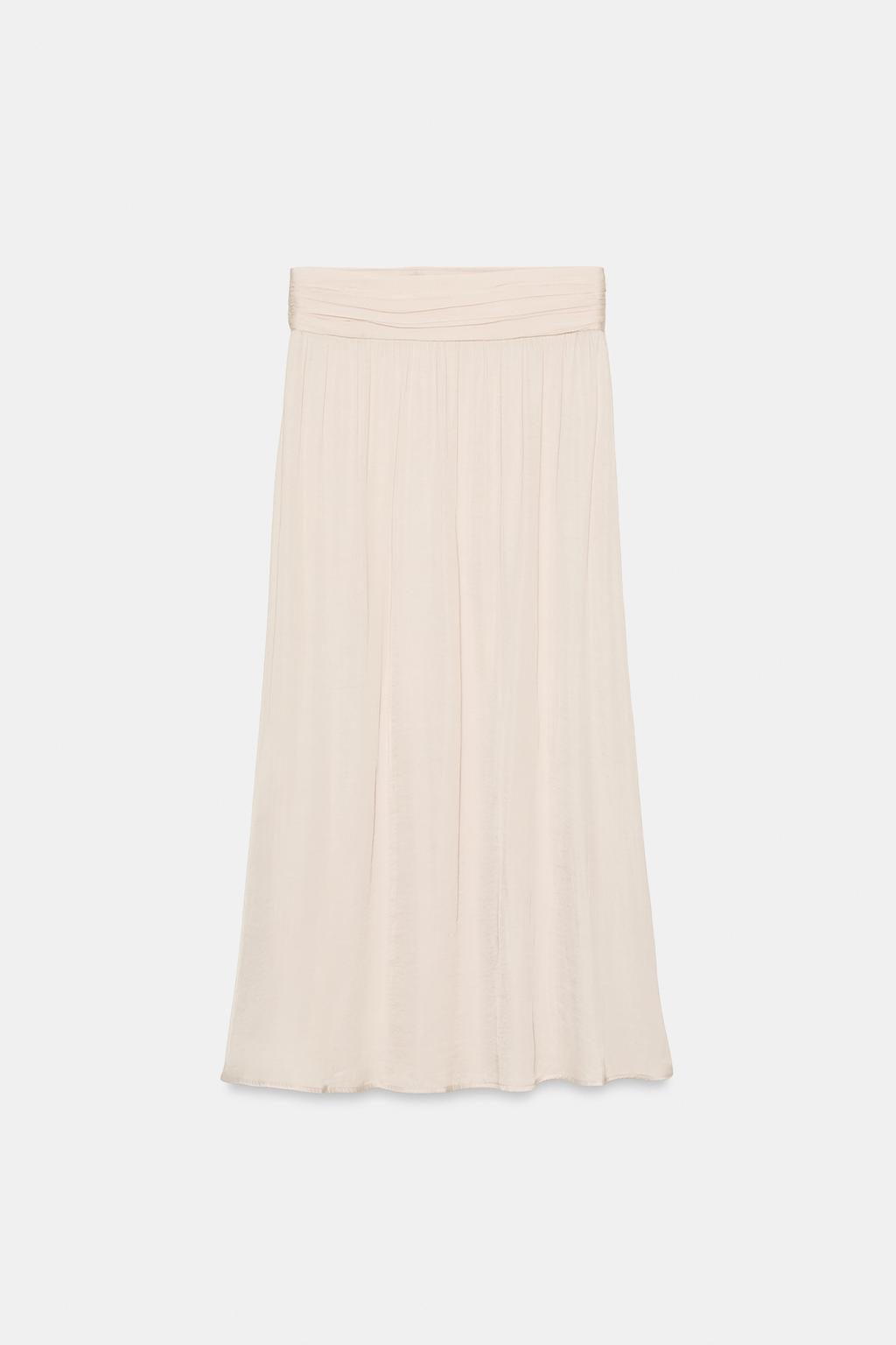 АТЛАСНАЯ ЮБКА МИДИ