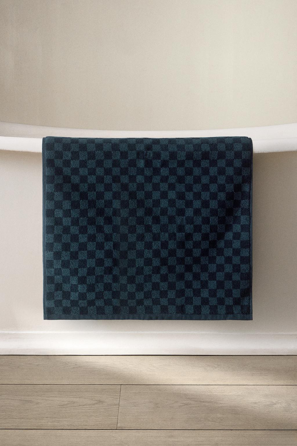 Коврик для ванны в клетку