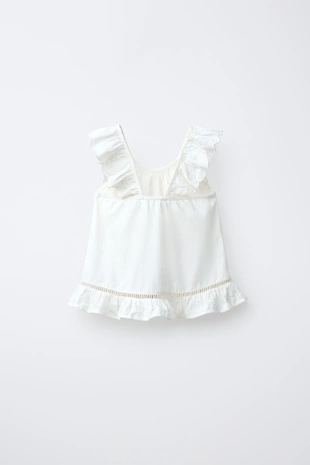 Топ в романтическом стиле с вышивкой- Заказать в России