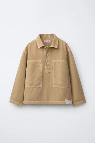 Куртка-рубашка на пуговицах- Заказать в России