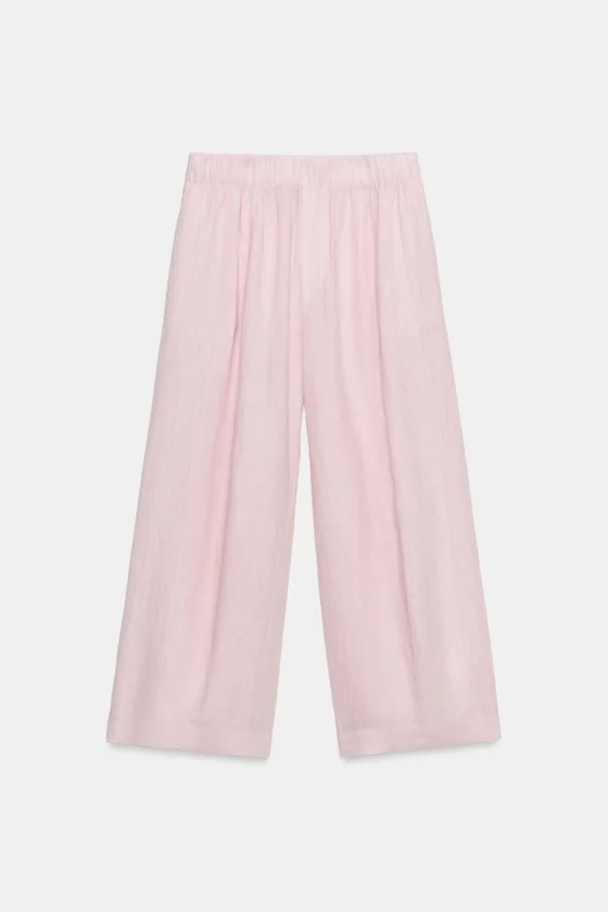 БРЮКИ  ИЗ ЛЬНА — коллекция Zara «ZW»