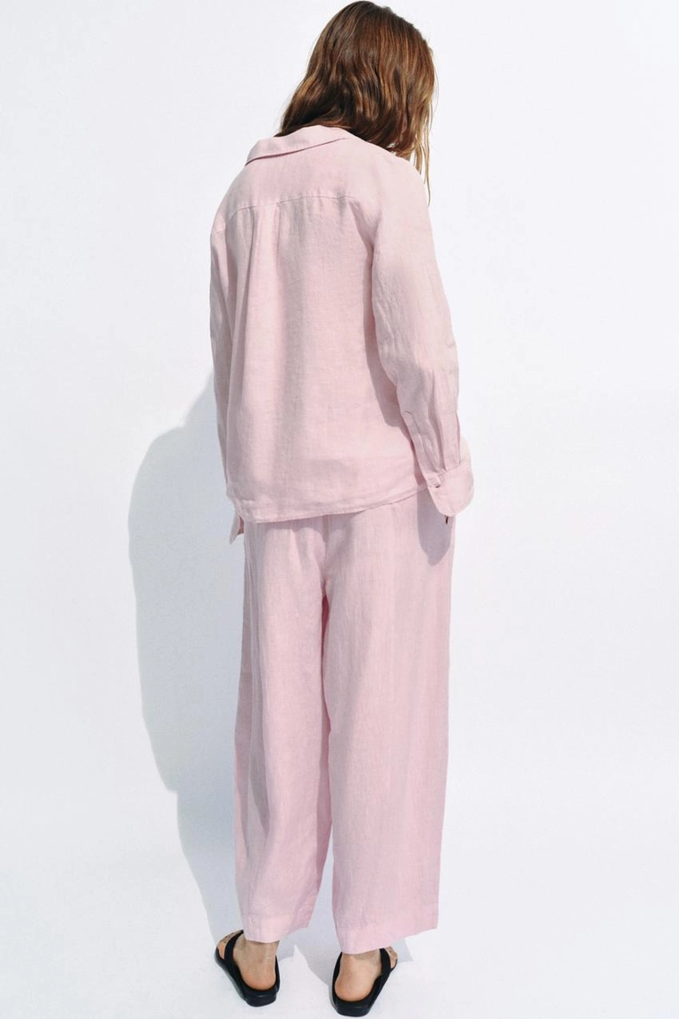 БРЮКИ  ИЗ ЛЬНА — коллекция Zara «ZW»