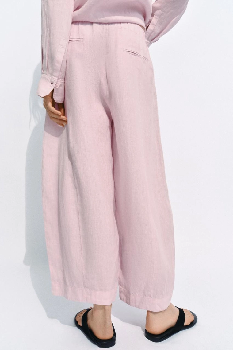 БРЮКИ  ИЗ ЛЬНА — коллекция Zara «ZW»