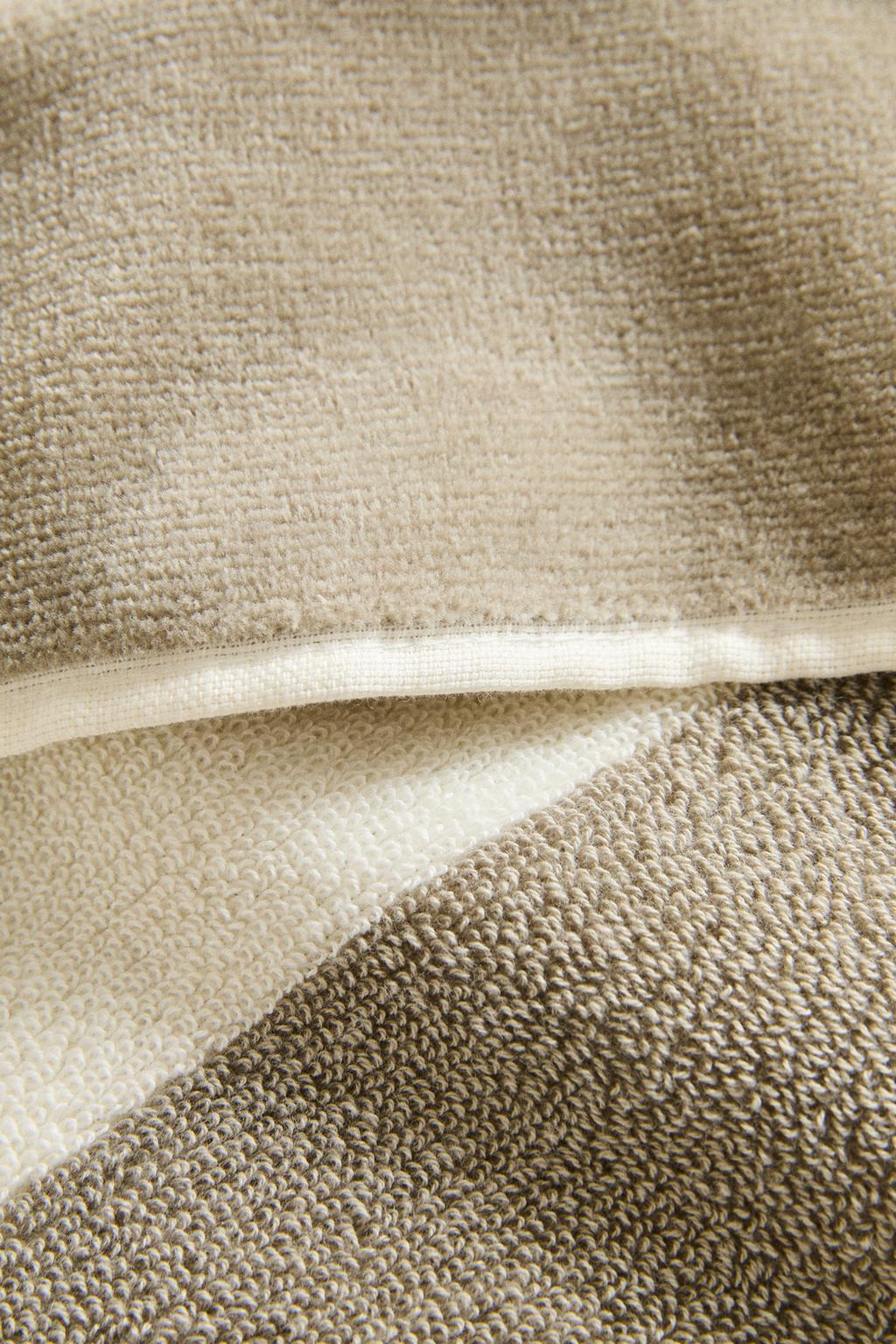 Полосатое пляжное полотенце