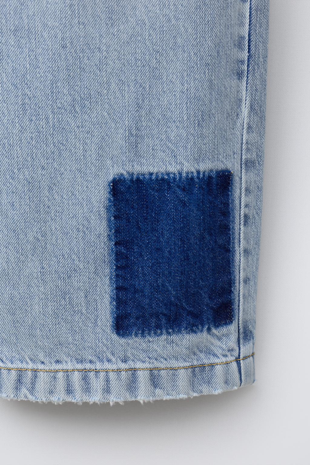 ДЖИНСЫ LOOSE С НАШИВКАМИ