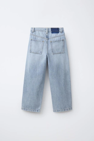 Джинсы Loose с нашивками- Заказать в России